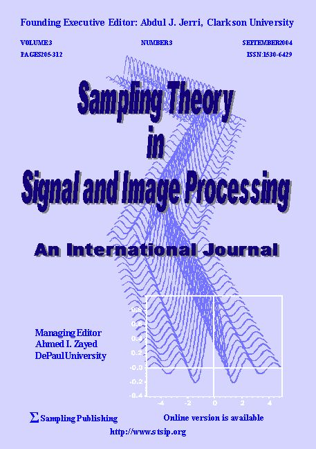 Sampling Theory in Signal and Image Processing- An International Journal