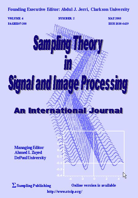 Sampling Theory in Signal and Image Processing- An International Journal