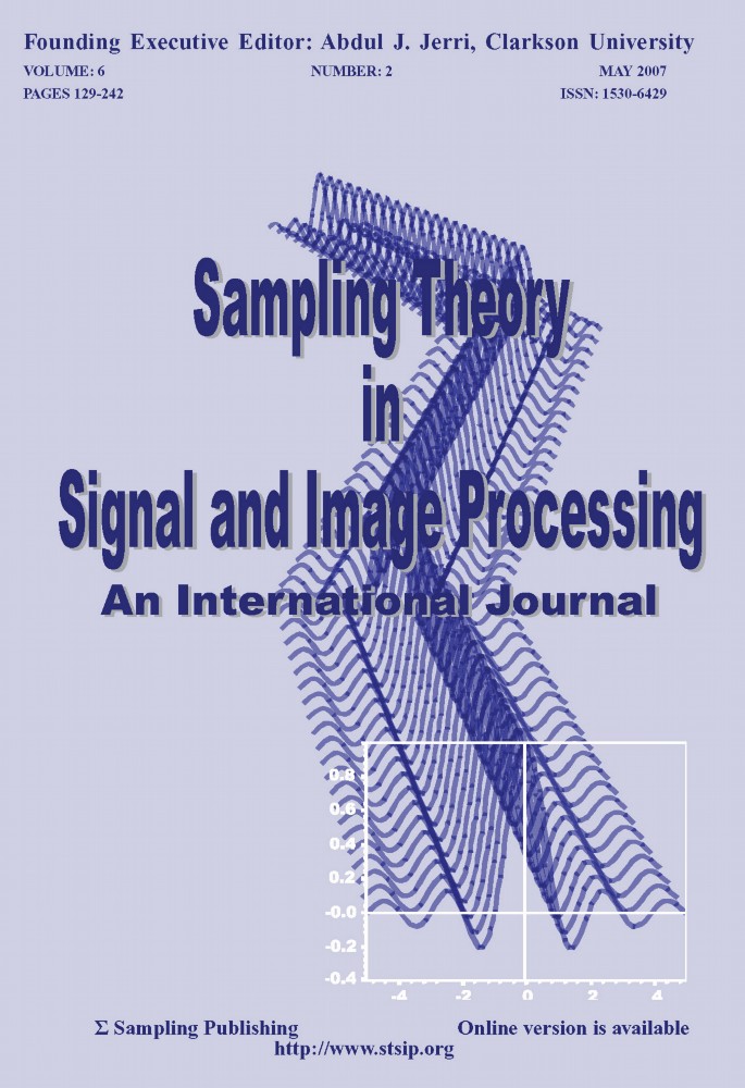 Sampling Theory in Signal and Image Processing- An International Journal