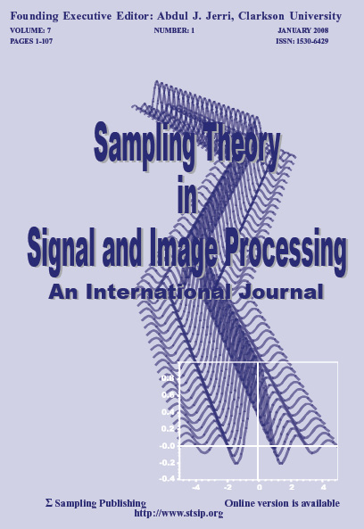 Sampling Theory in Signal and Image Processing- An International Journal
